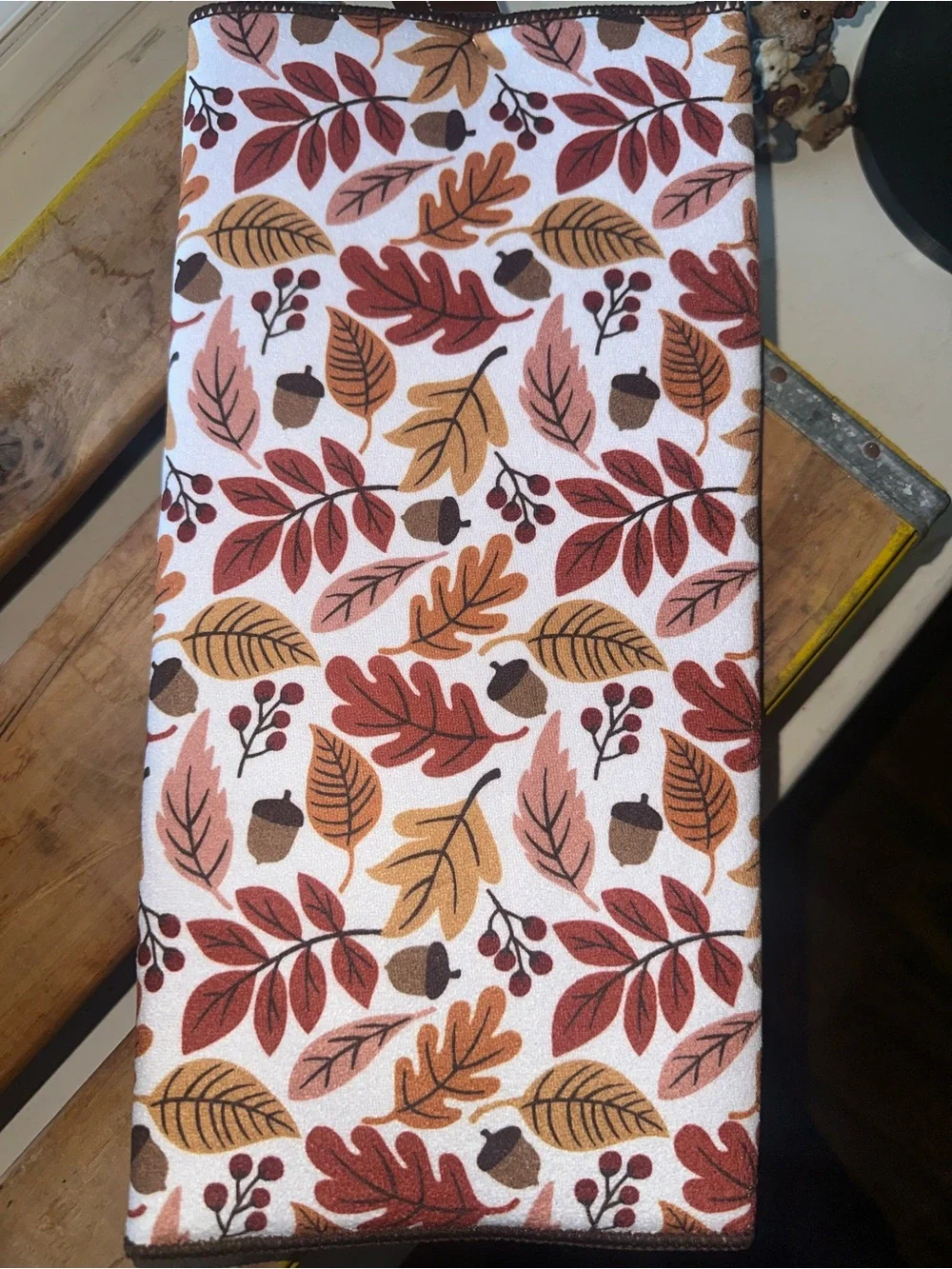 Leaves & Acorns Drying Mat ~ New
